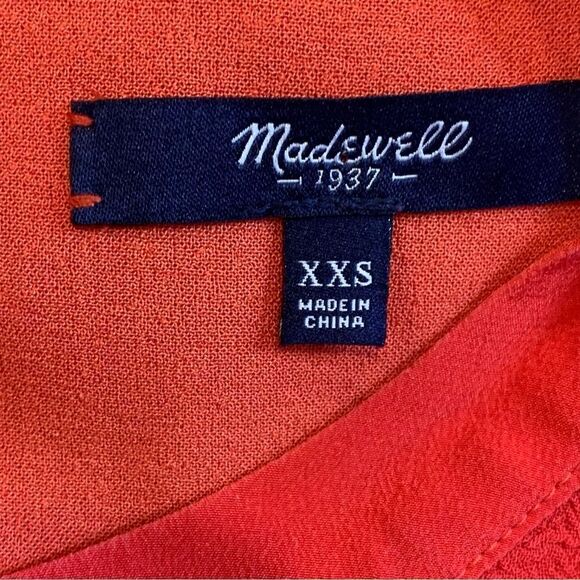 Madewell Industry Button Back Top Red Size XXS - Picture 8 of 10